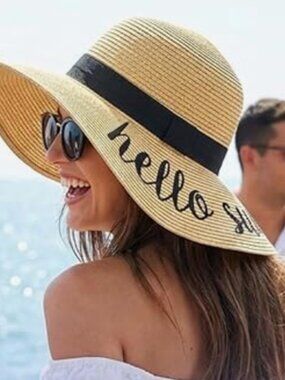 Women’s Straw Beach Hat – Packable Wide Brim, Floppy, Sun Hat